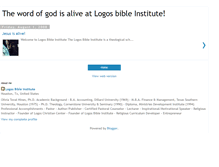 Tablet Screenshot of logosbibleinstitute.blogspot.com