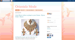 Desktop Screenshot of orientalemode.blogspot.com