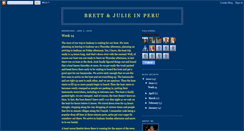 Desktop Screenshot of brettandjulieinperu.blogspot.com