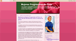 Desktop Screenshot of mujeresprogresistasdepinto.blogspot.com