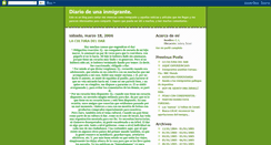 Desktop Screenshot of diariodeunainmigrante.blogspot.com