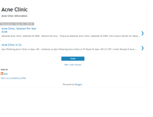 Tablet Screenshot of acneclini-c.blogspot.com