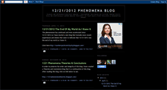 Desktop Screenshot of 12212012phenomenablog.blogspot.com