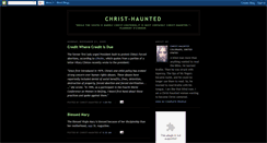 Desktop Screenshot of christ-haunted.blogspot.com