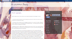 Desktop Screenshot of anuncommonbeauty.blogspot.com