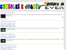 Tablet Screenshot of consolesjogosfever.blogspot.com