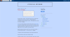 Desktop Screenshot of cynicalhumor.blogspot.com