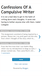 Mobile Screenshot of compulsive-writer.blogspot.com