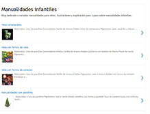 Tablet Screenshot of manualidades-infantiles.blogspot.com