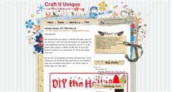 Desktop Screenshot of craftitunique.blogspot.com