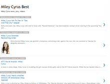 Tablet Screenshot of mileycyrusbest.blogspot.com