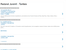 Tablet Screenshot of pastoraljuvenil-tumbes.blogspot.com