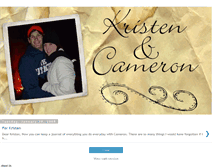 Tablet Screenshot of kristencameron.blogspot.com