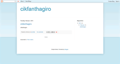 Desktop Screenshot of cikfanthagiro.blogspot.com