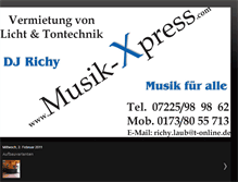 Tablet Screenshot of musik-xpress.blogspot.com