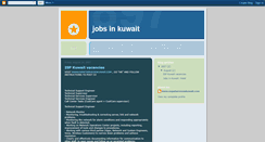 Desktop Screenshot of jobsinkuwait.blogspot.com