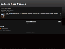 Tablet Screenshot of barbandrossupdates.blogspot.com