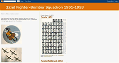 Desktop Screenshot of 22ndfighter-bombersquadron1951-1953.blogspot.com