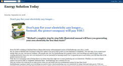 Desktop Screenshot of energysolutiontoday.blogspot.com