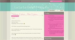 Desktop Screenshot of lalaladoremihidupku.blogspot.com