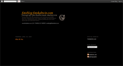 Desktop Screenshot of fotokahwinblog.blogspot.com