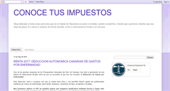 Desktop Screenshot of conocetusimpuestos.blogspot.com