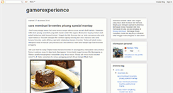 Desktop Screenshot of gamerexperience.blogspot.com