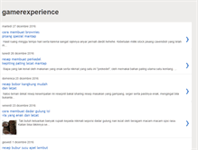 Tablet Screenshot of gamerexperience.blogspot.com