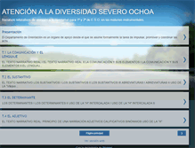 Tablet Screenshot of diversidadseveroochoa.blogspot.com