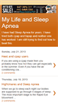 Mobile Screenshot of my-life-and-sleep-apnea.blogspot.com