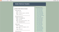 Desktop Screenshot of goldenretrieverbreeder.blogspot.com