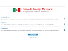 Tablet Screenshot of bolsadetrabajomexicana.blogspot.com