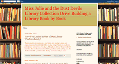 Desktop Screenshot of missjulieandthedustdevilsbookbybook.blogspot.com