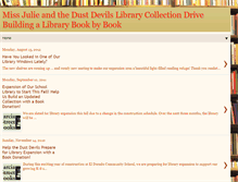 Tablet Screenshot of missjulieandthedustdevilsbookbybook.blogspot.com