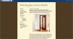 Desktop Screenshot of kapi-pencere.blogspot.com