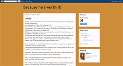 Desktop Screenshot of becauseheisworthit.blogspot.com