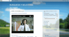 Desktop Screenshot of busquedayseleccion.blogspot.com