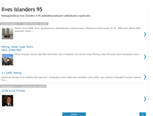 Tablet Screenshot of ilvesislanders95.blogspot.com