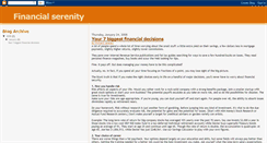 Desktop Screenshot of financialserenity.blogspot.com