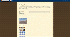 Desktop Screenshot of goingkerouac.blogspot.com