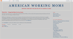 Desktop Screenshot of americanworkingmoms.blogspot.com