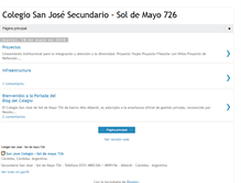 Tablet Screenshot of blogsanjosecolegio.blogspot.com