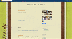 Desktop Screenshot of flosslady.blogspot.com