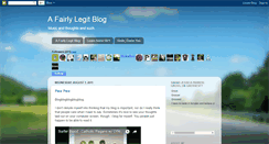 Desktop Screenshot of fairlylegit.blogspot.com