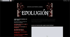 Desktop Screenshot of evolucionrevista.blogspot.com