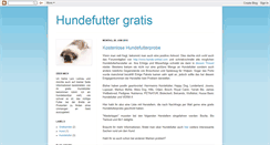 Desktop Screenshot of hundefuttergratis.blogspot.com