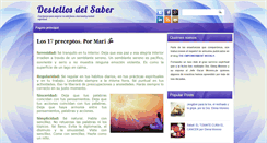 Desktop Screenshot of destellosdelsabermx.blogspot.com