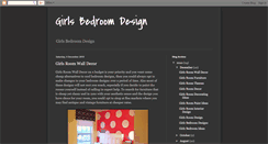 Desktop Screenshot of girlbedroomdesign.blogspot.com