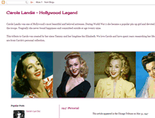 Tablet Screenshot of carolelandisofficial.blogspot.com