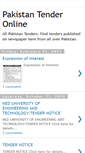 Mobile Screenshot of paktender.blogspot.com